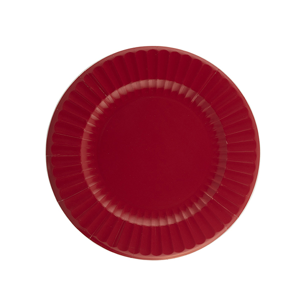CF.8 PIATTI ROUND CM. 21 ROSSO RUBINO