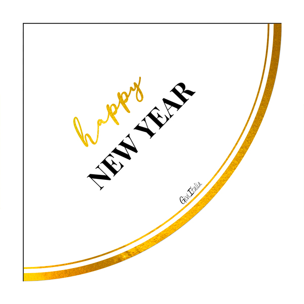 CF.16 TOVAGLIOLI HAPPY NEW YEAR CLOCK CM 33X33