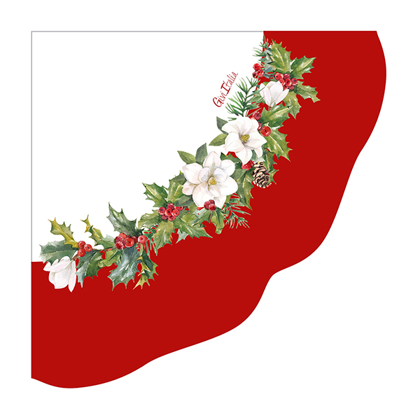 CF.16 TOVAGLIOLI NEW LIBERTY BUON NATALE CM 33X33