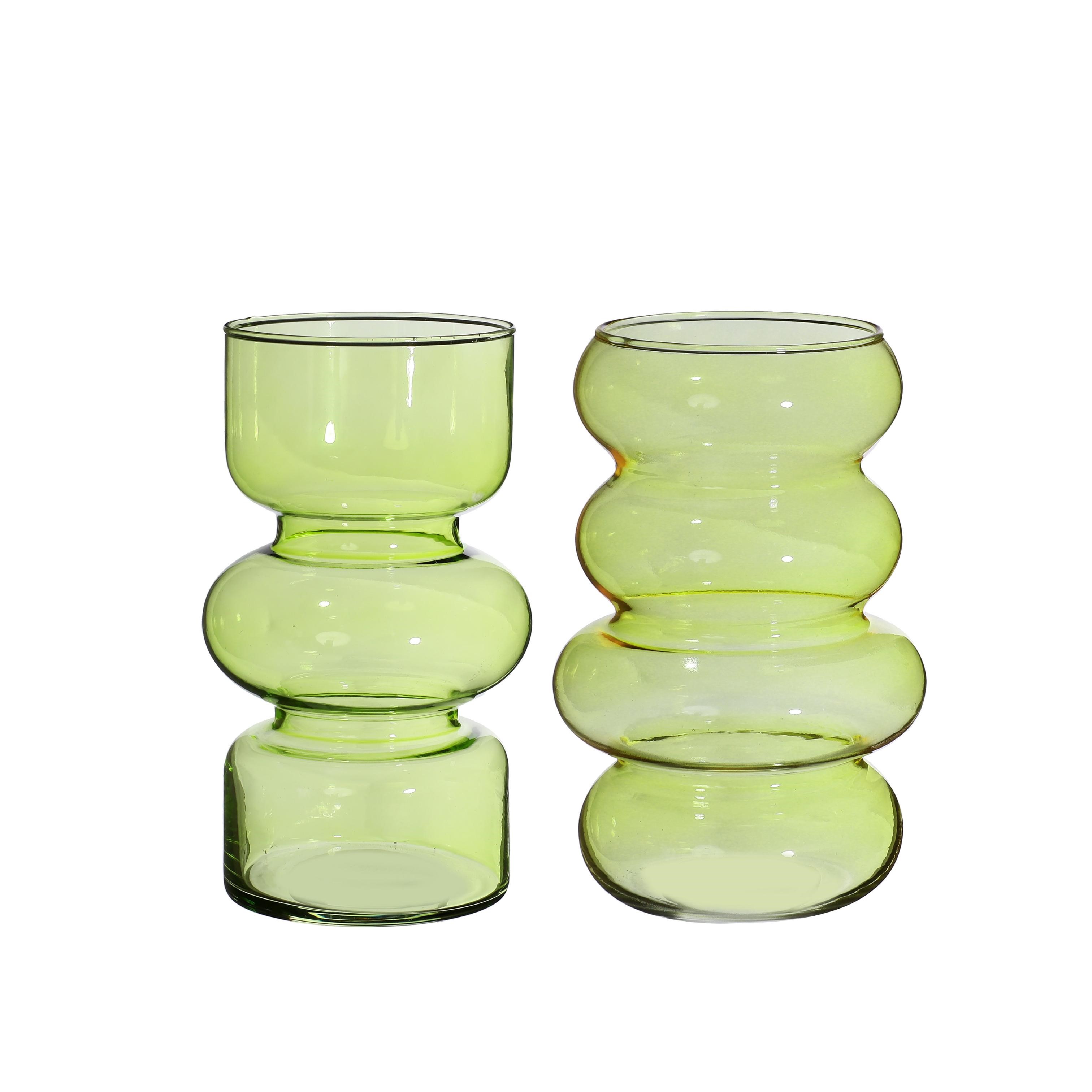 VASO TWIN VERDE D.10XH.18 CM 