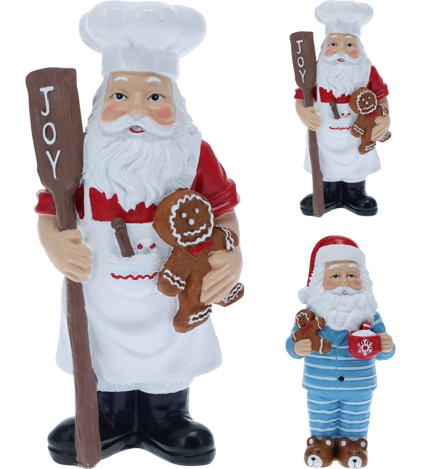 BABBO NATALE RESINA 16CM 2ASS