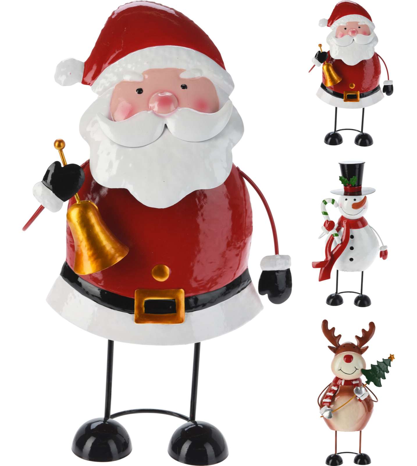 FIGURA NATALE METAL 34CM 3ASS