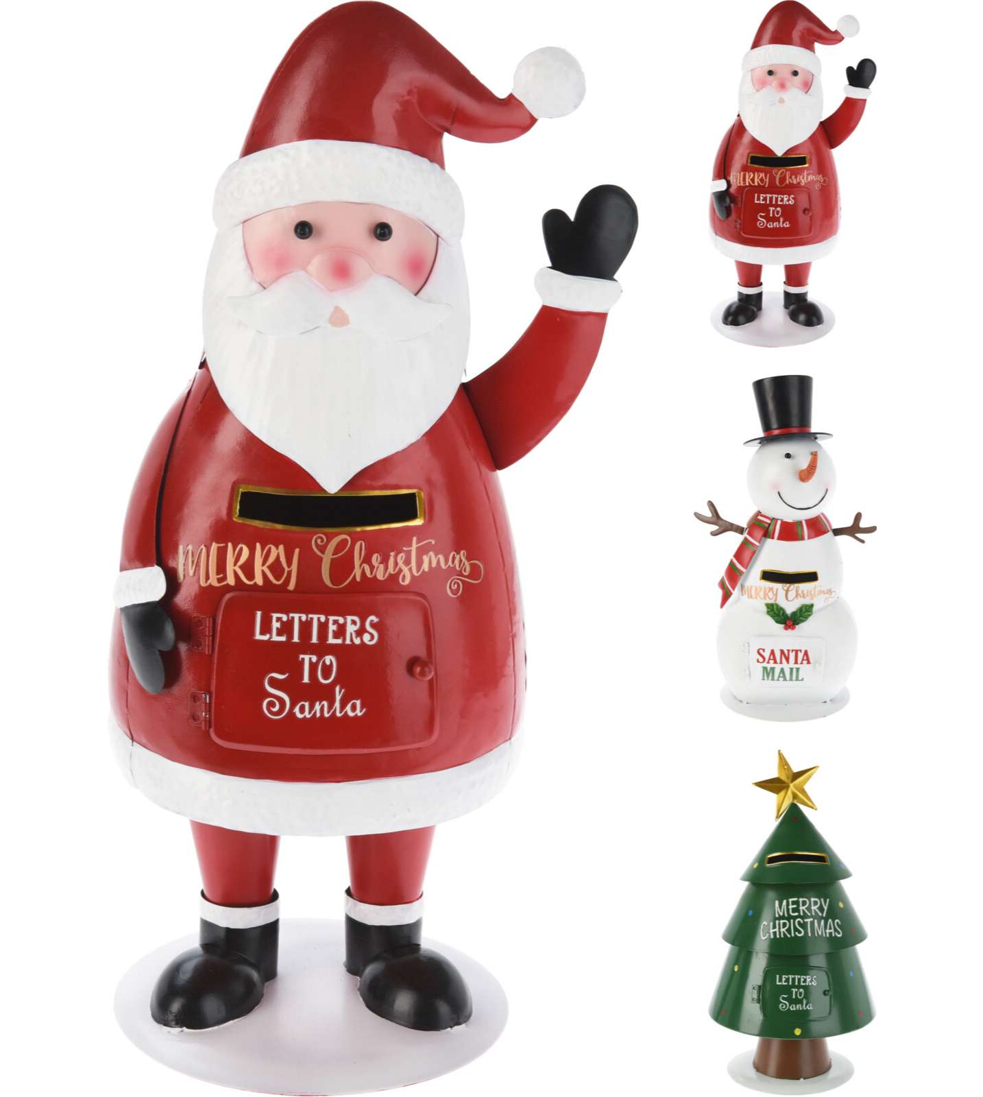 FIGURA NATALE METAL 34CM 3ASS