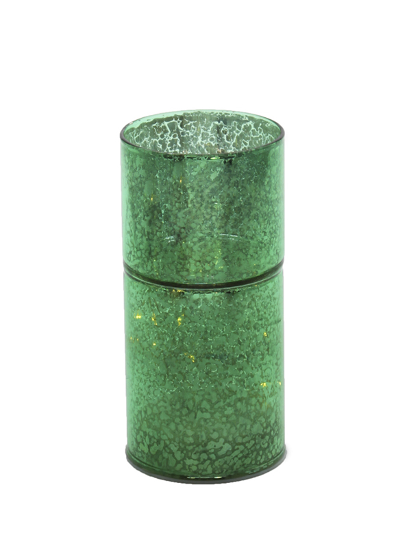 TUBO VERDE PORTAC. C.LED D.8X17CM REM.CONT. VETRO