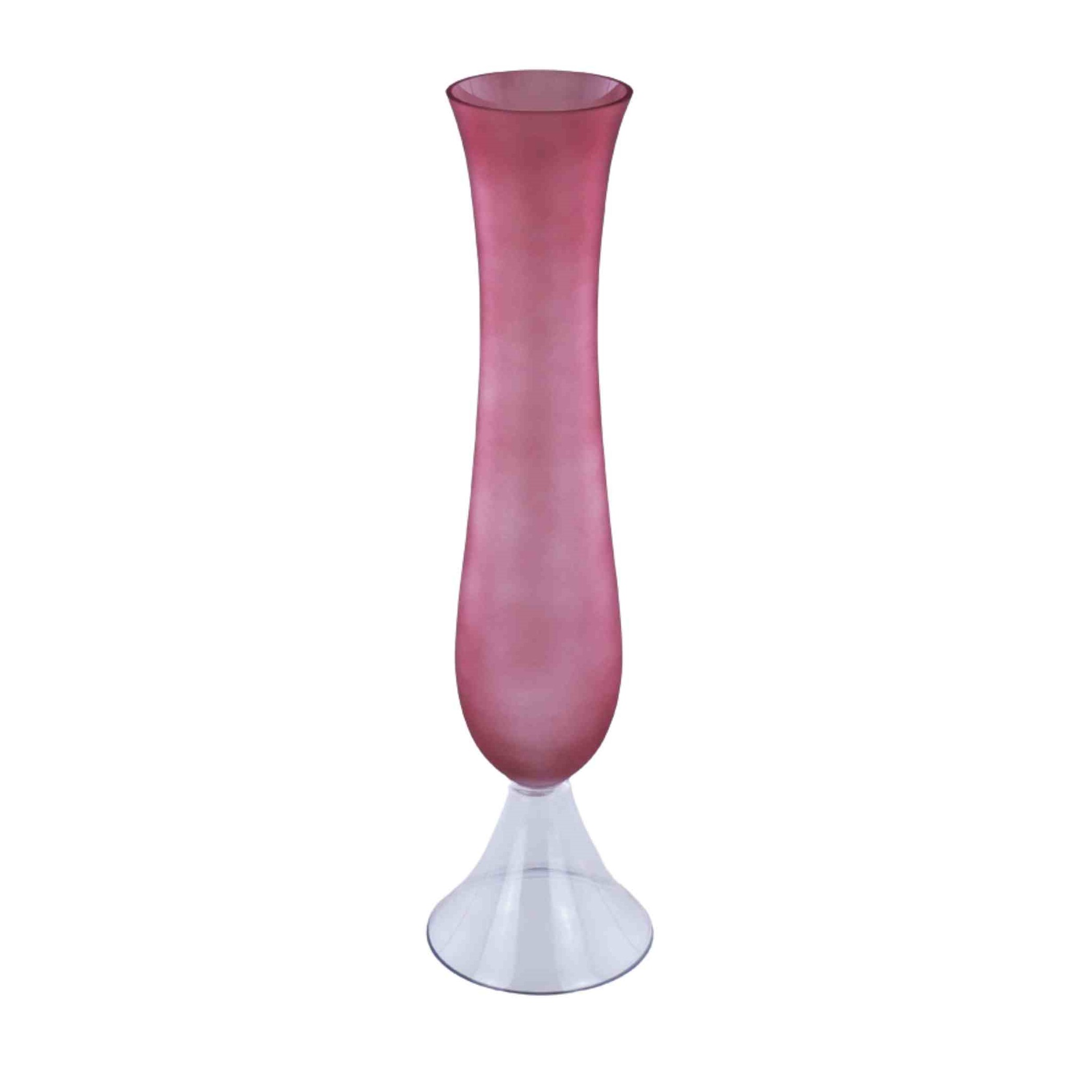 VASO BURGUNDY VETRO D.18XH.72 CM