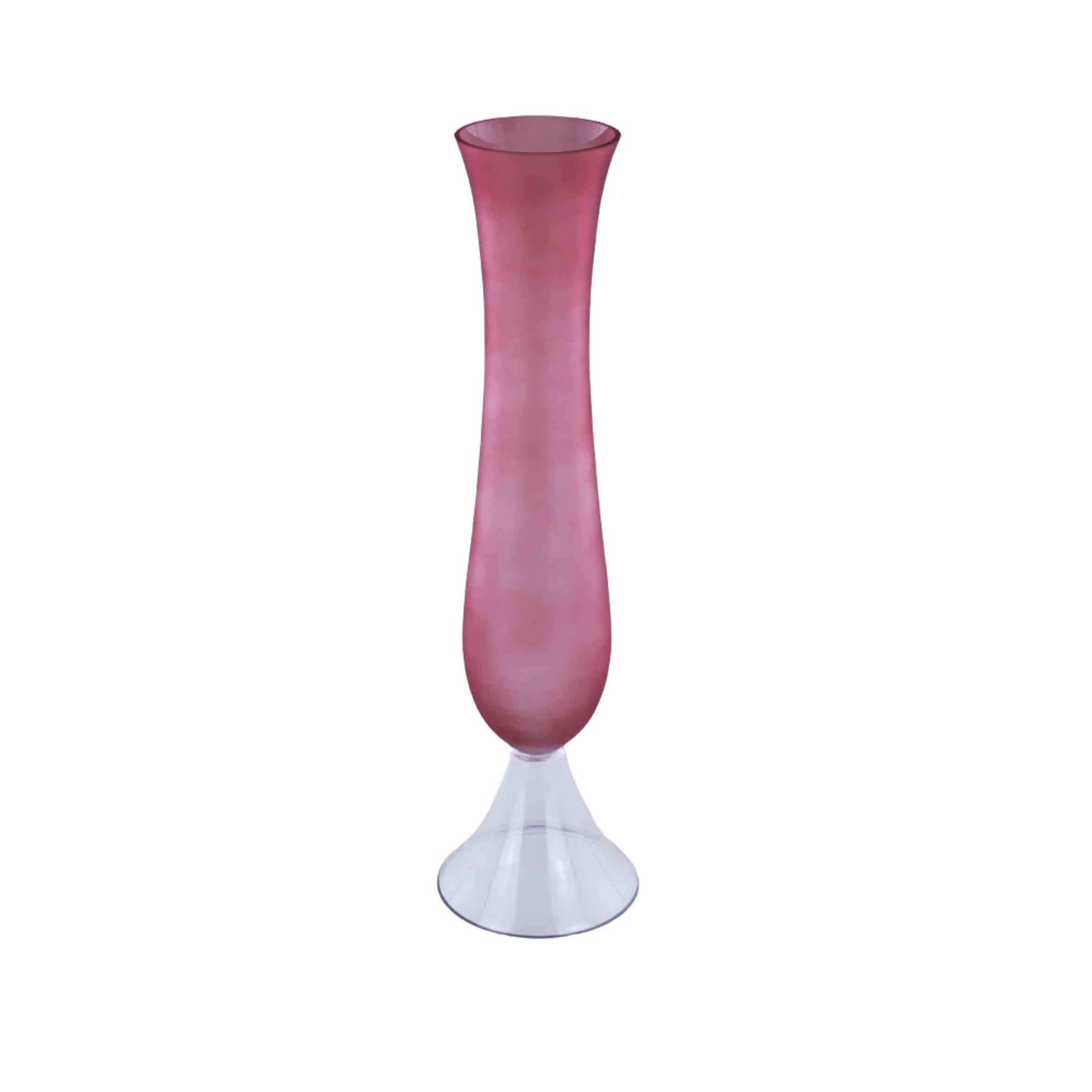 VASO BURGUNDY VETRO D.20XH.86 CM