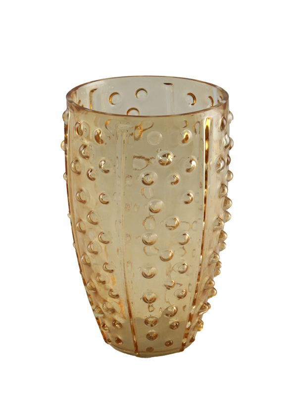 VASO AMBRA D.17X28CM VETRO