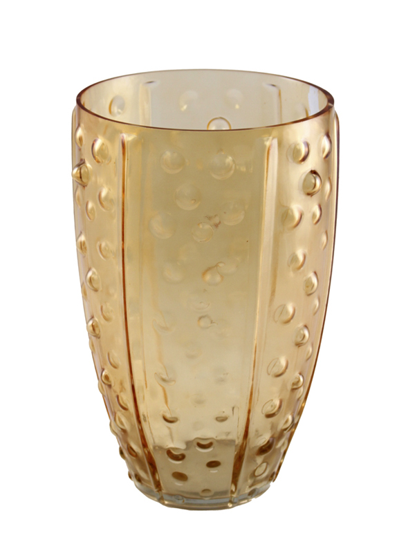 VASO AMBRA D.21X35CM VETRO