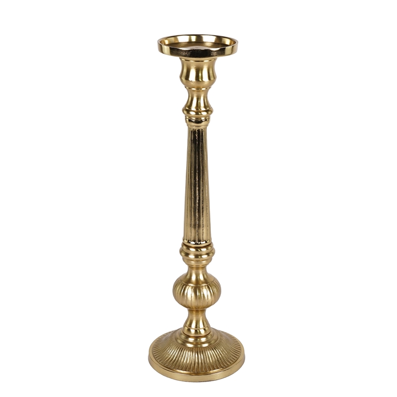 CANDELIERE ORO IN ALLUMINIO H.50 CM 