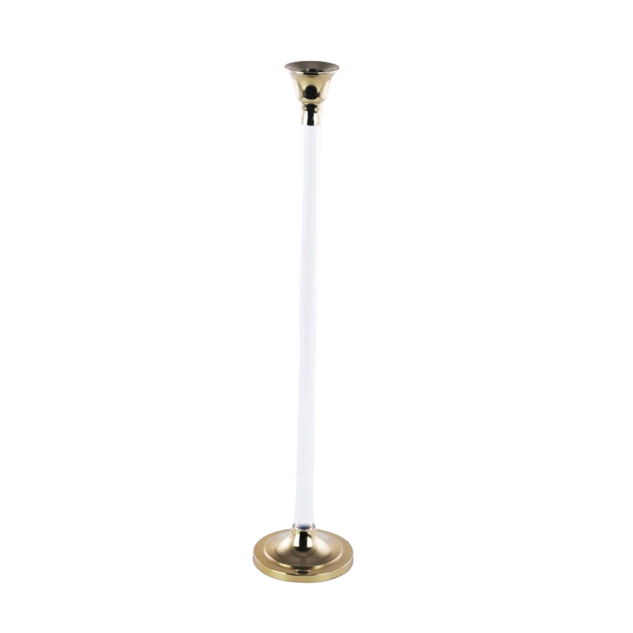 CANDELIERE ORO ACRILICO/ALLUMINIO H.50CM 