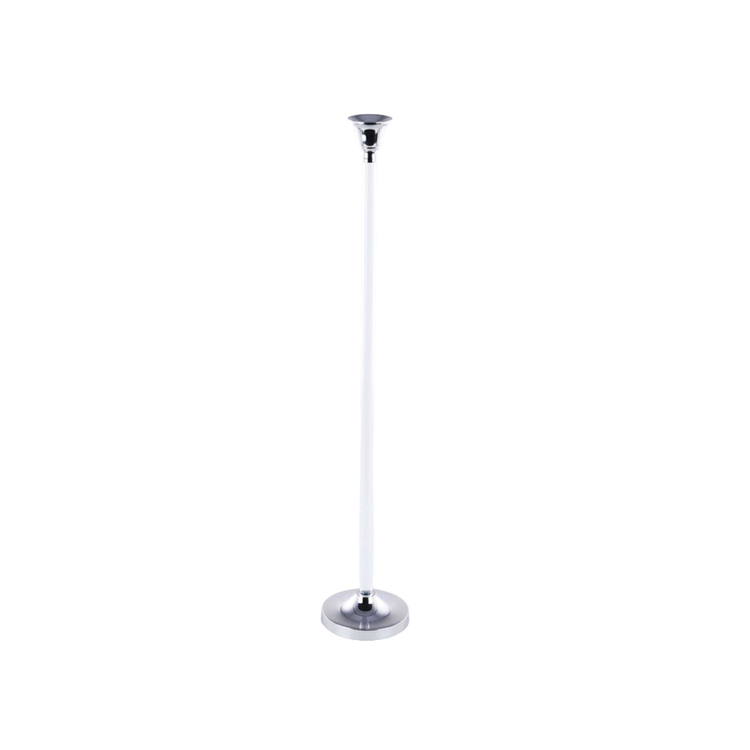 CANDELIERE ARGENTO ACRILICO/ALLUMINIO H.72CM 