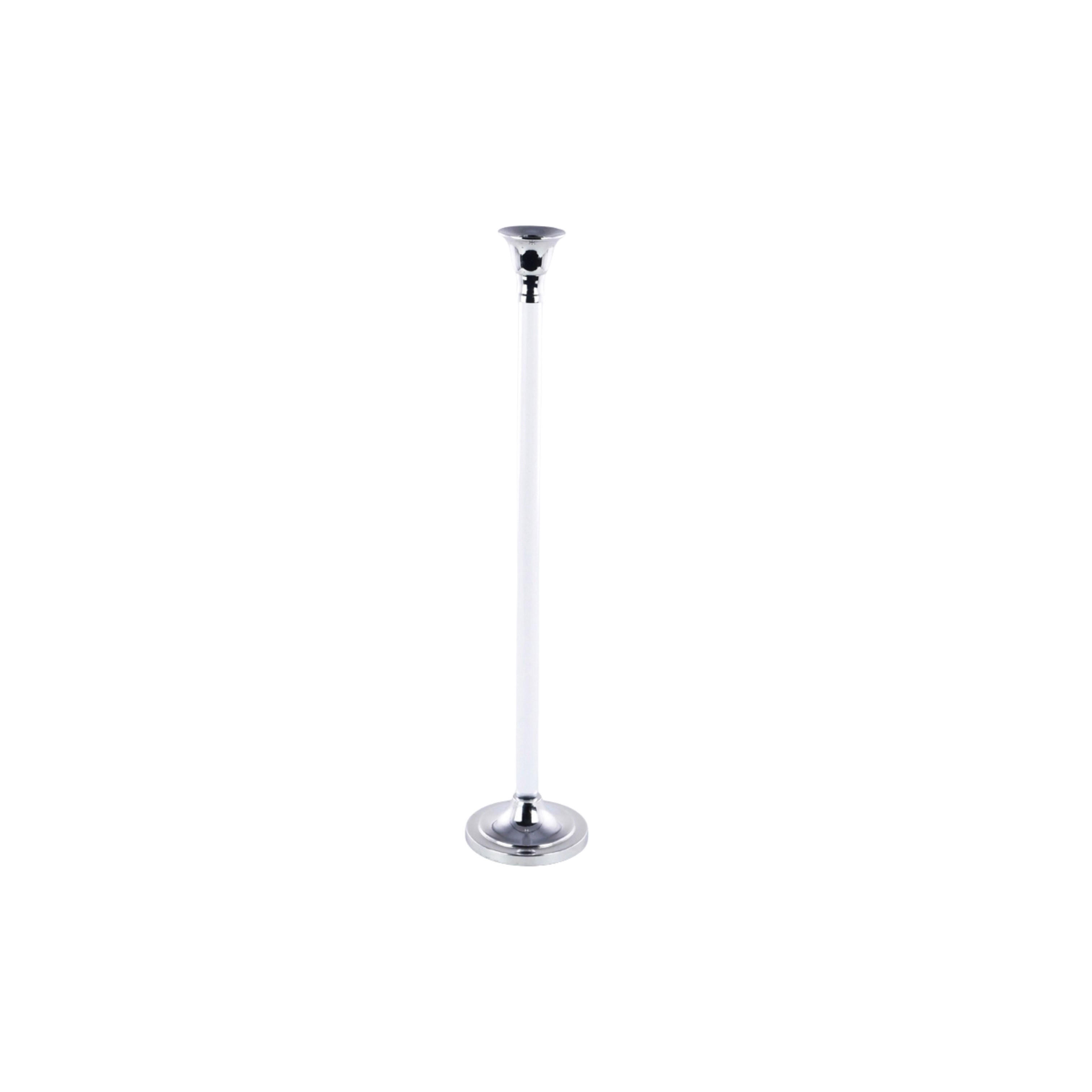 CANDELIERE ARGENTO ACRILICO/ALLUMINIO H.50 CM