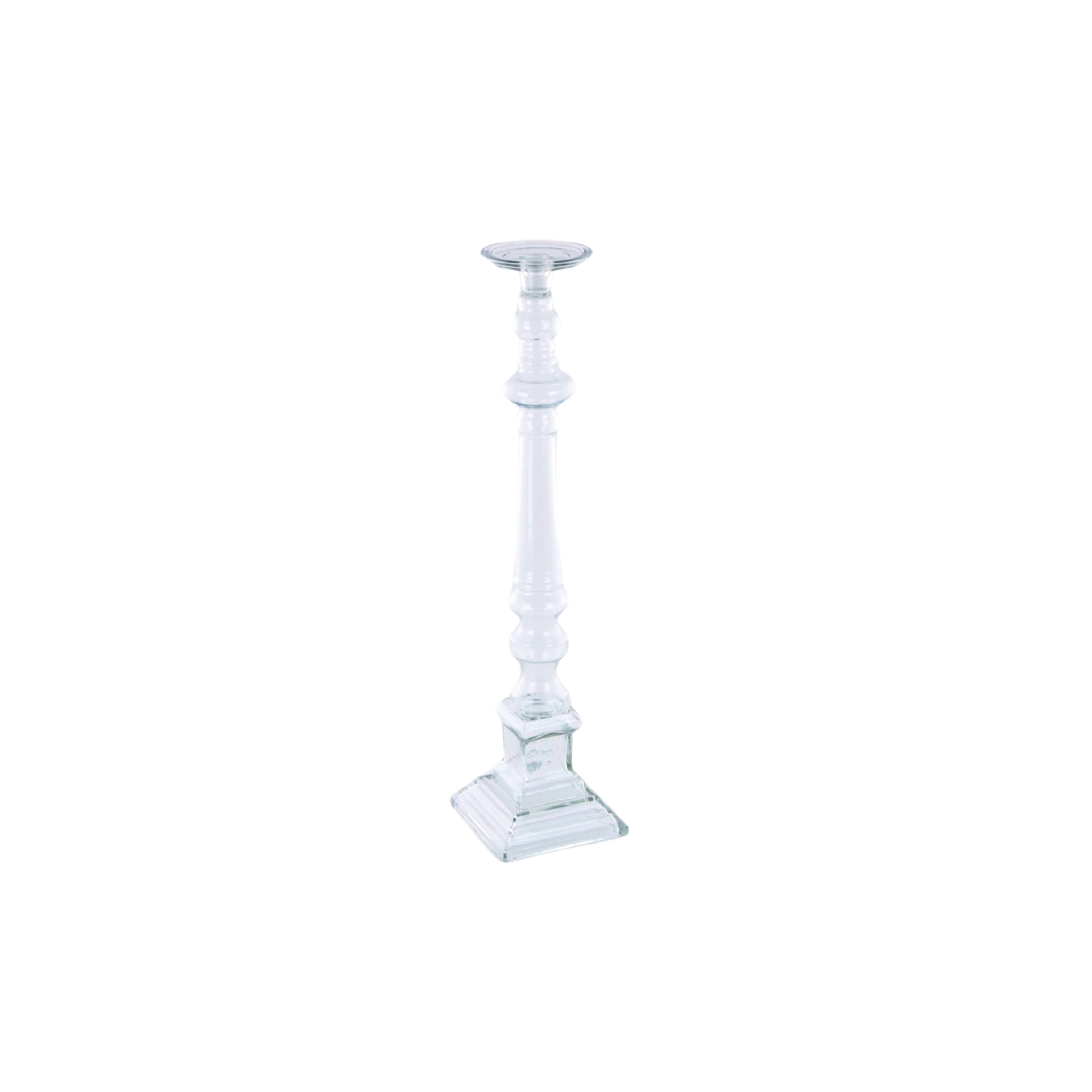CANDELIERE TRASPARENTE H.62CM VETRO