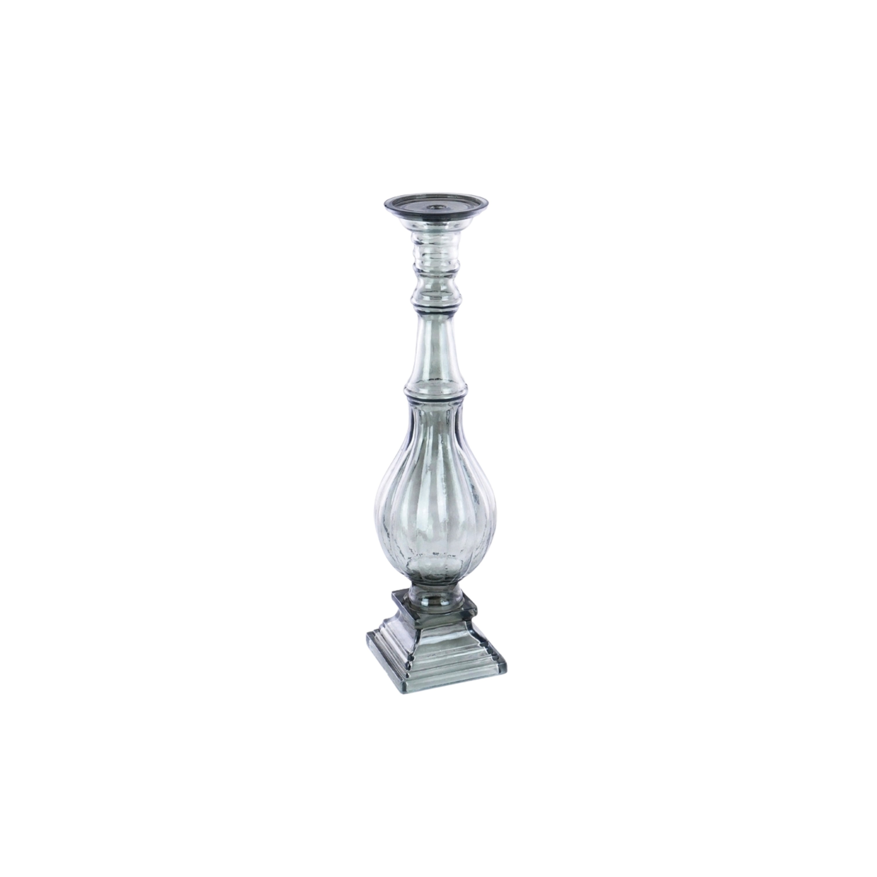 CANDELIERE VERDE H.61CM VETRO