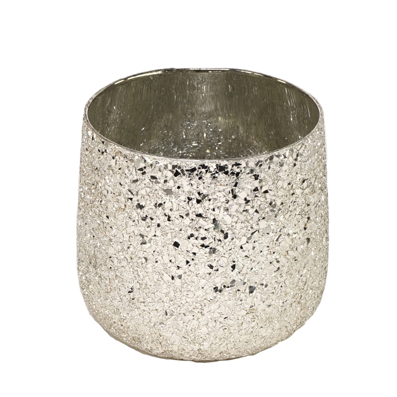 VASO ORO VETRO D.16XH.16 CM 