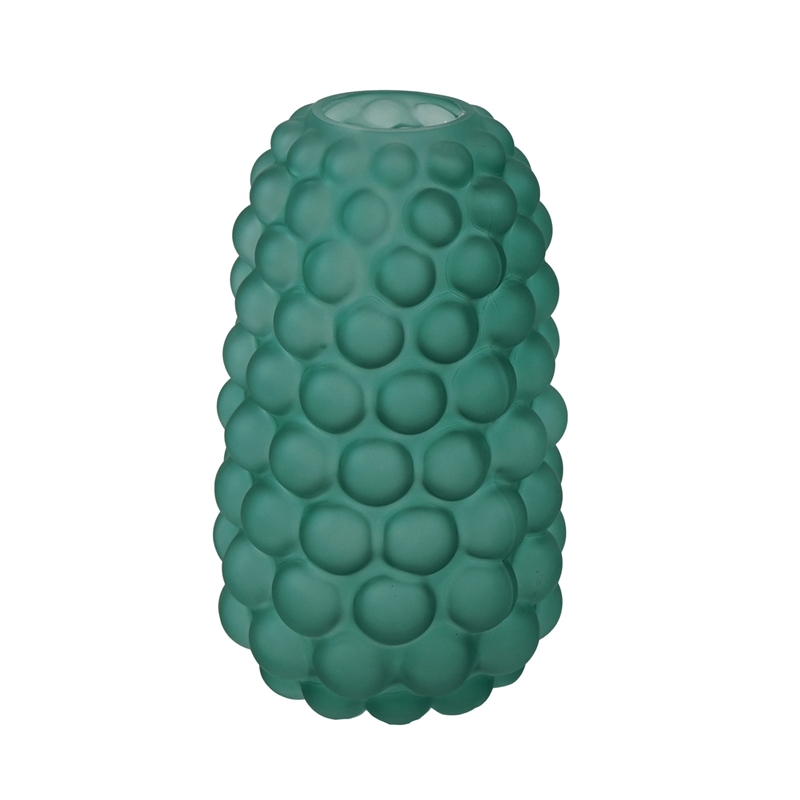 VASO VERDE D.14X29CM VETRO