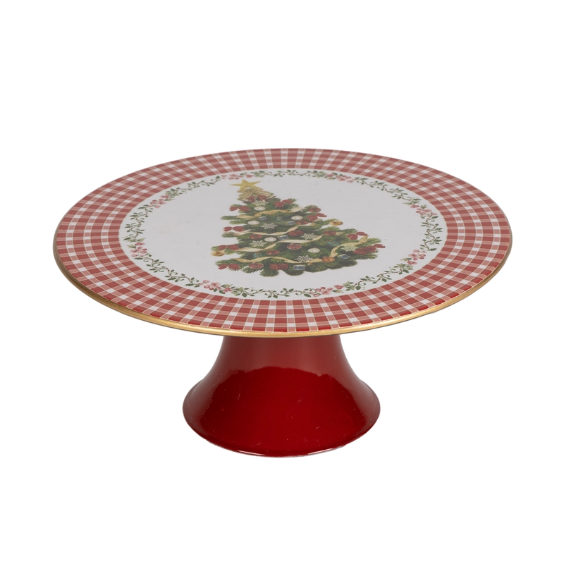 ALZATA ''ALBERO NATALE'' D.22X10CM PVC