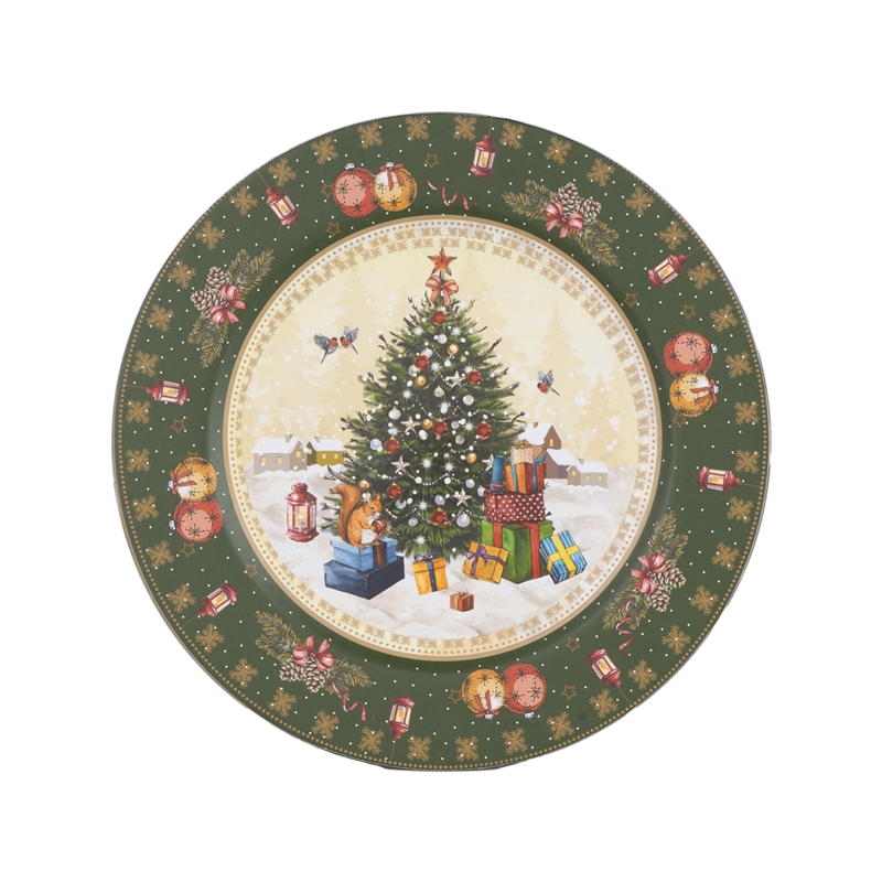 SOTTOPIATTO ''ALBERO NATALE'' D.33CM PVC