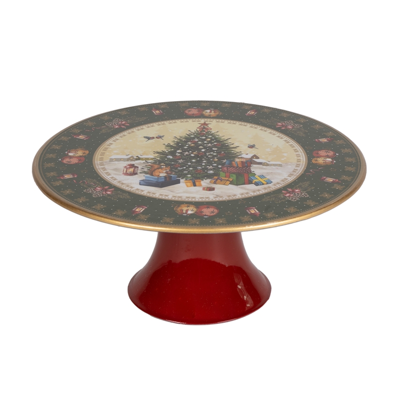 ALZATA ''ALBERO NATALE'' D.22X10CM PVC