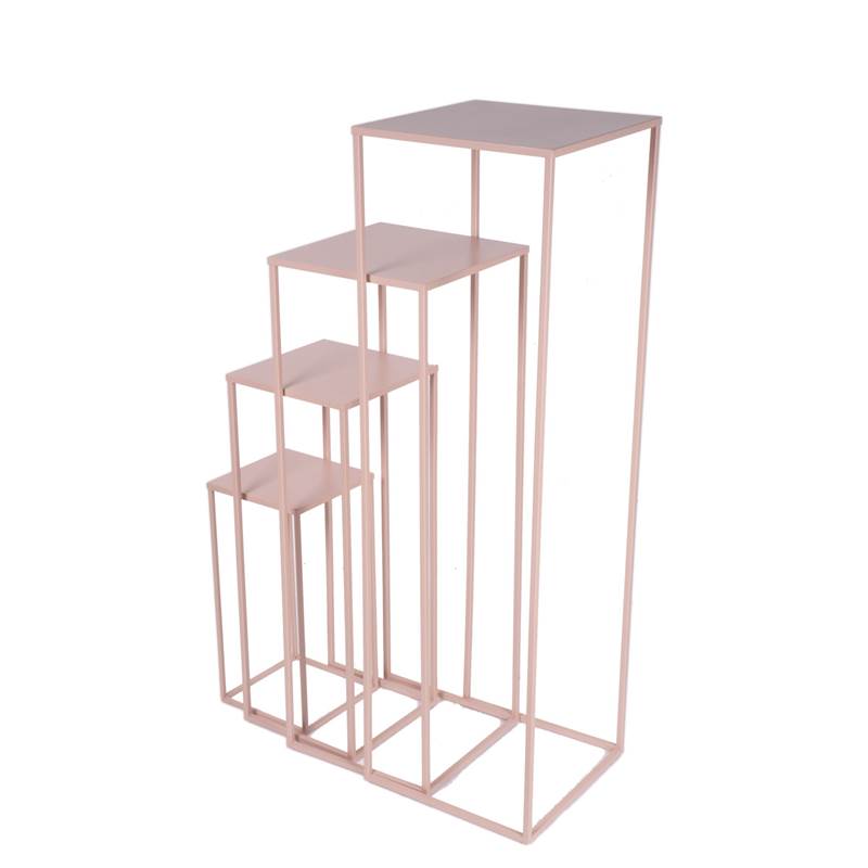 S/4 ALZATE ROSA METALLO (H.40-60-80-100CM)