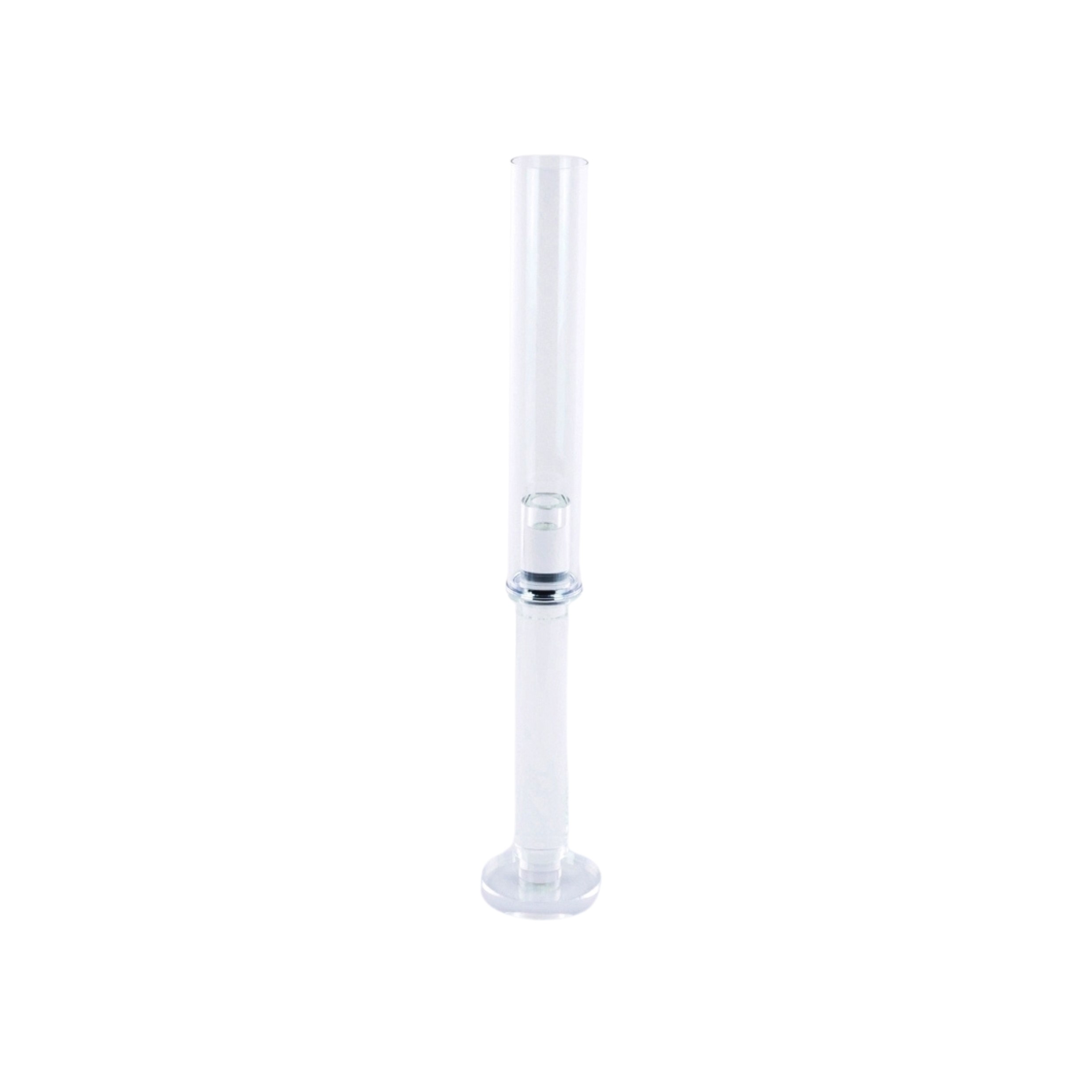 PORTACANDELA TRASPARENTE DI CRISTALLO H.61 CM 