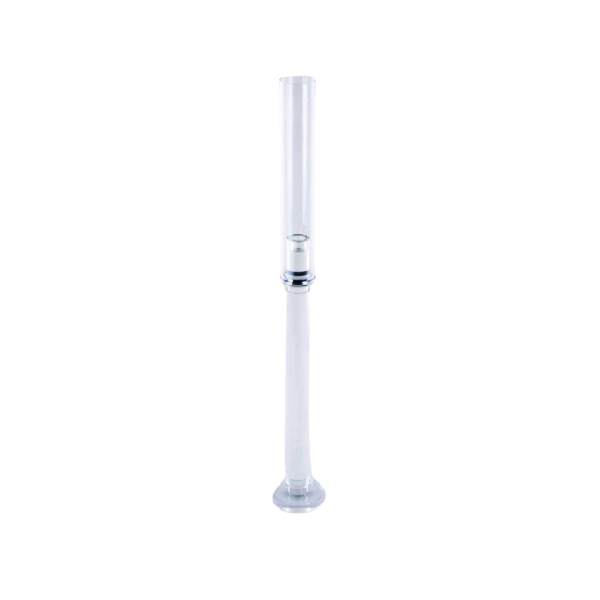 PORTACANDELA TRASPARENTE CRISTALLO H.77 CM 