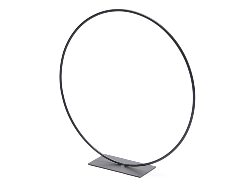 CERCHIO METALLO BLACK D.30CM SU BASE