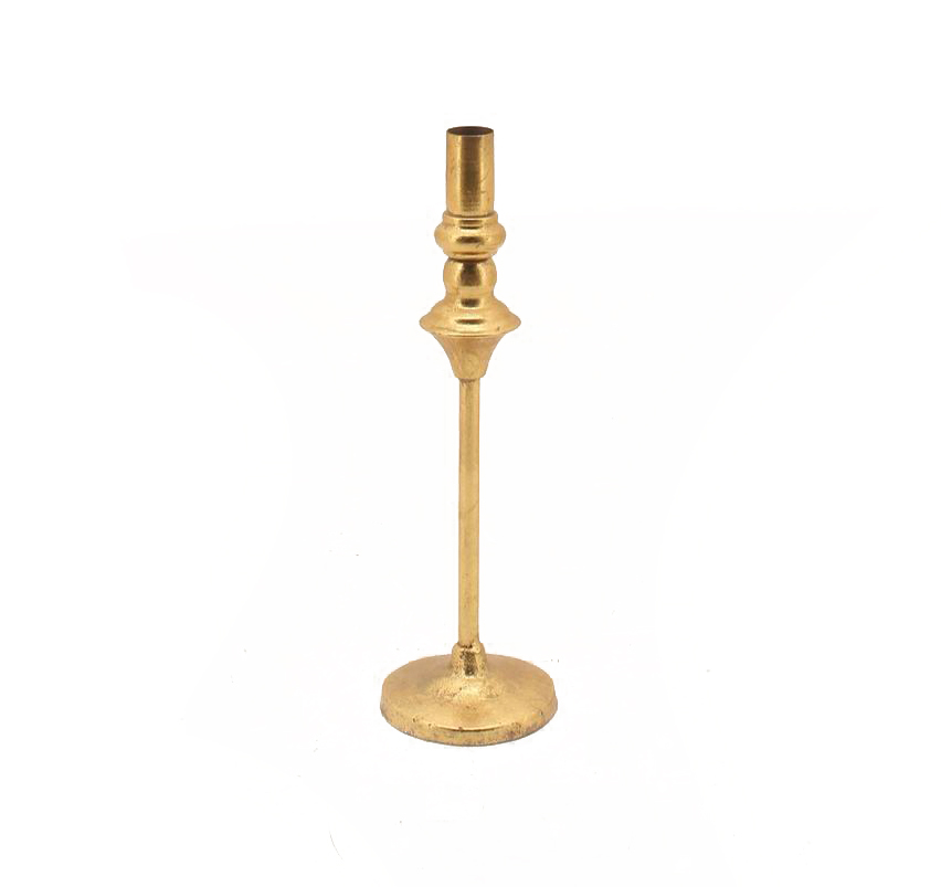 PORTA CANDELA STICK ORO D9 H30