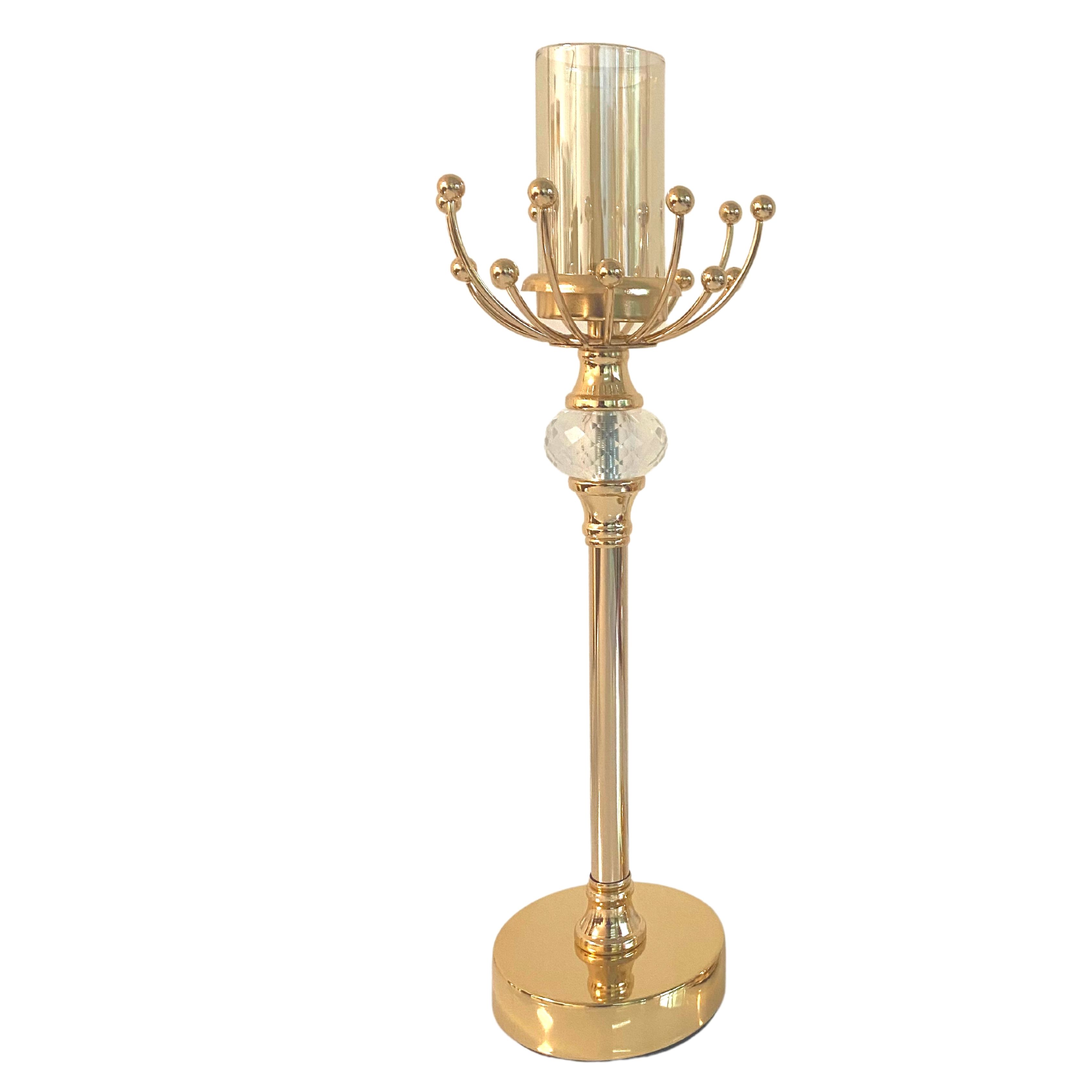 PORTACANDELA ELEGANTE D.13XH.39 CM