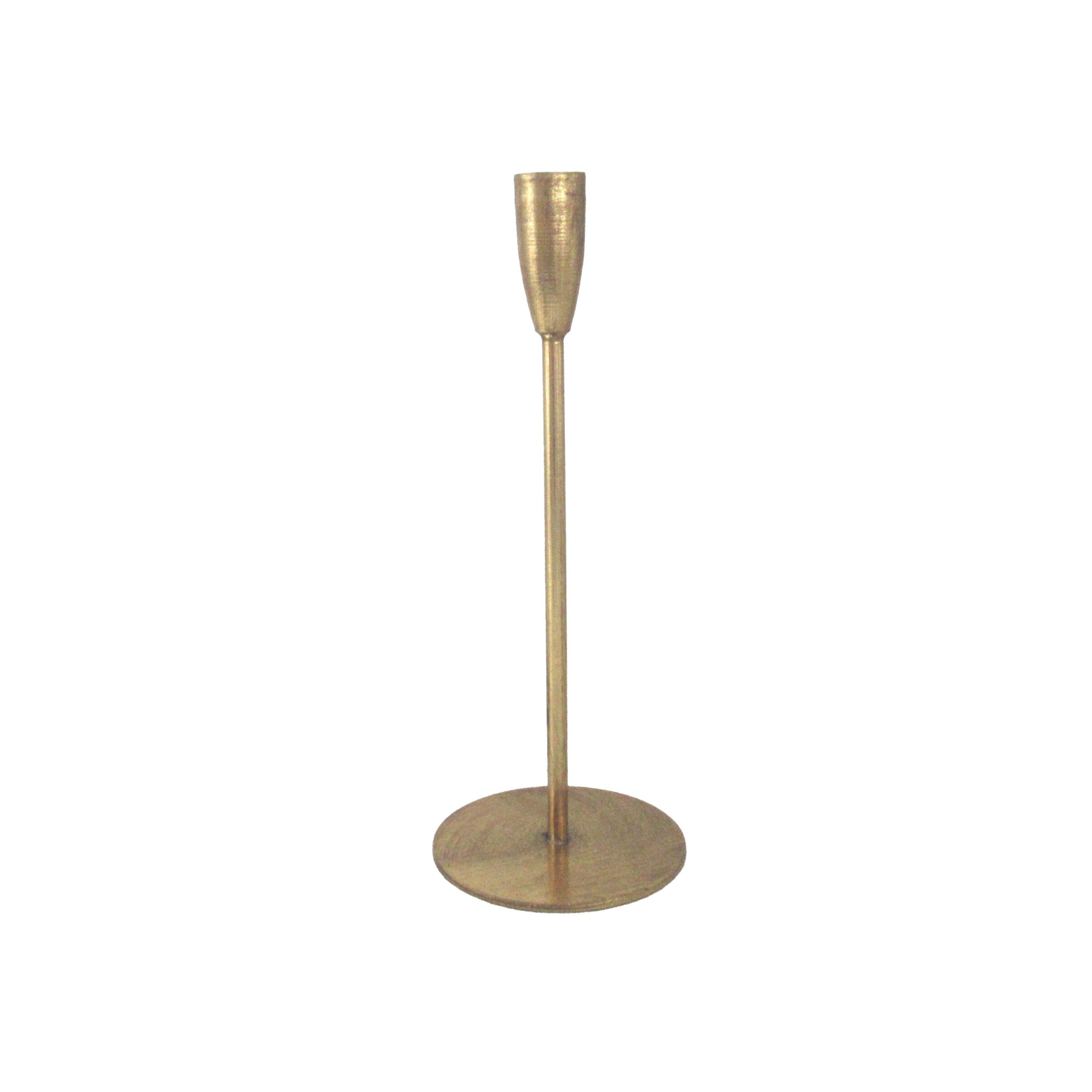 PORTACANDELA SOTTILE ORO D.10XH.26 CM