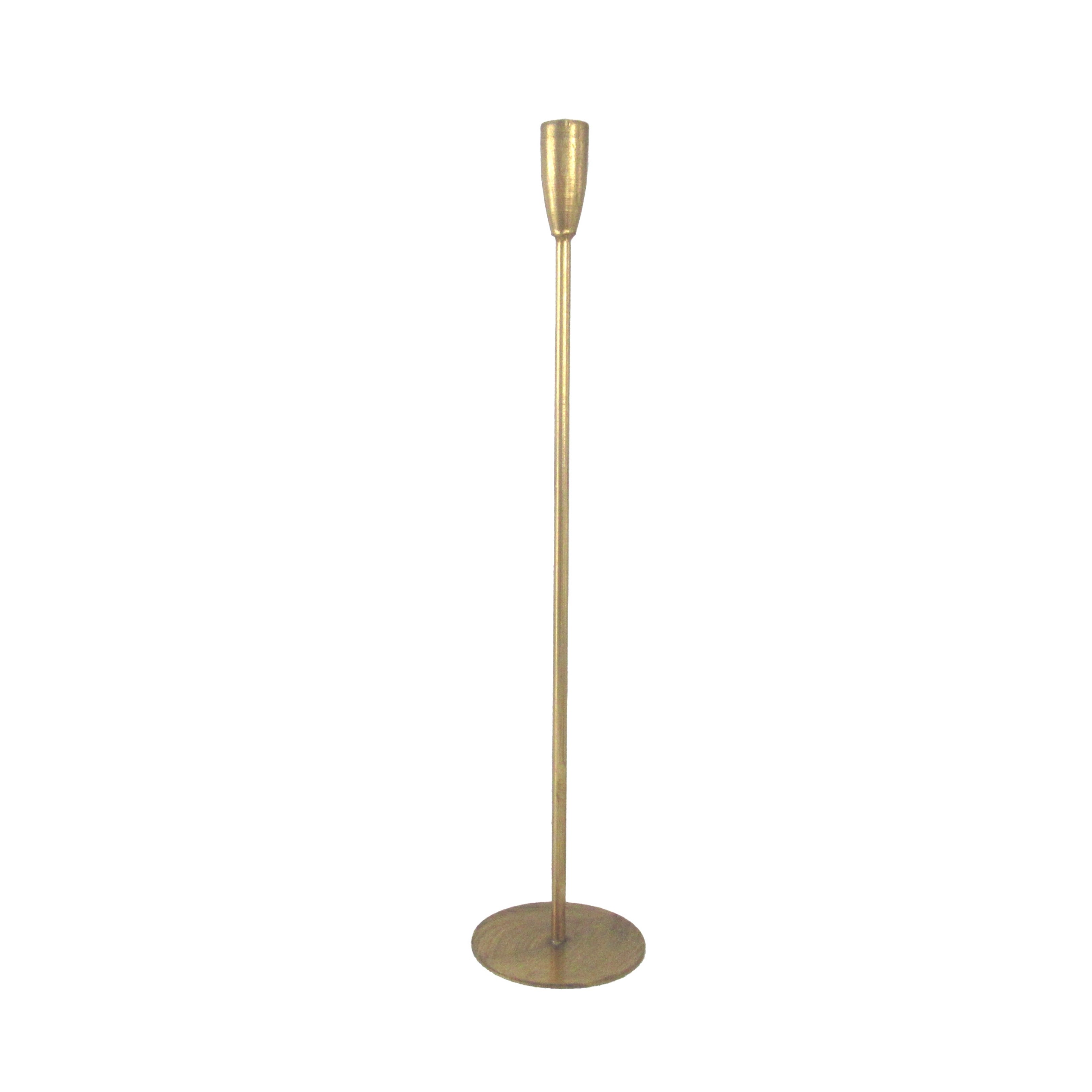 PORTACANDELA SOTTILE ORO D.10XH.36 CM 