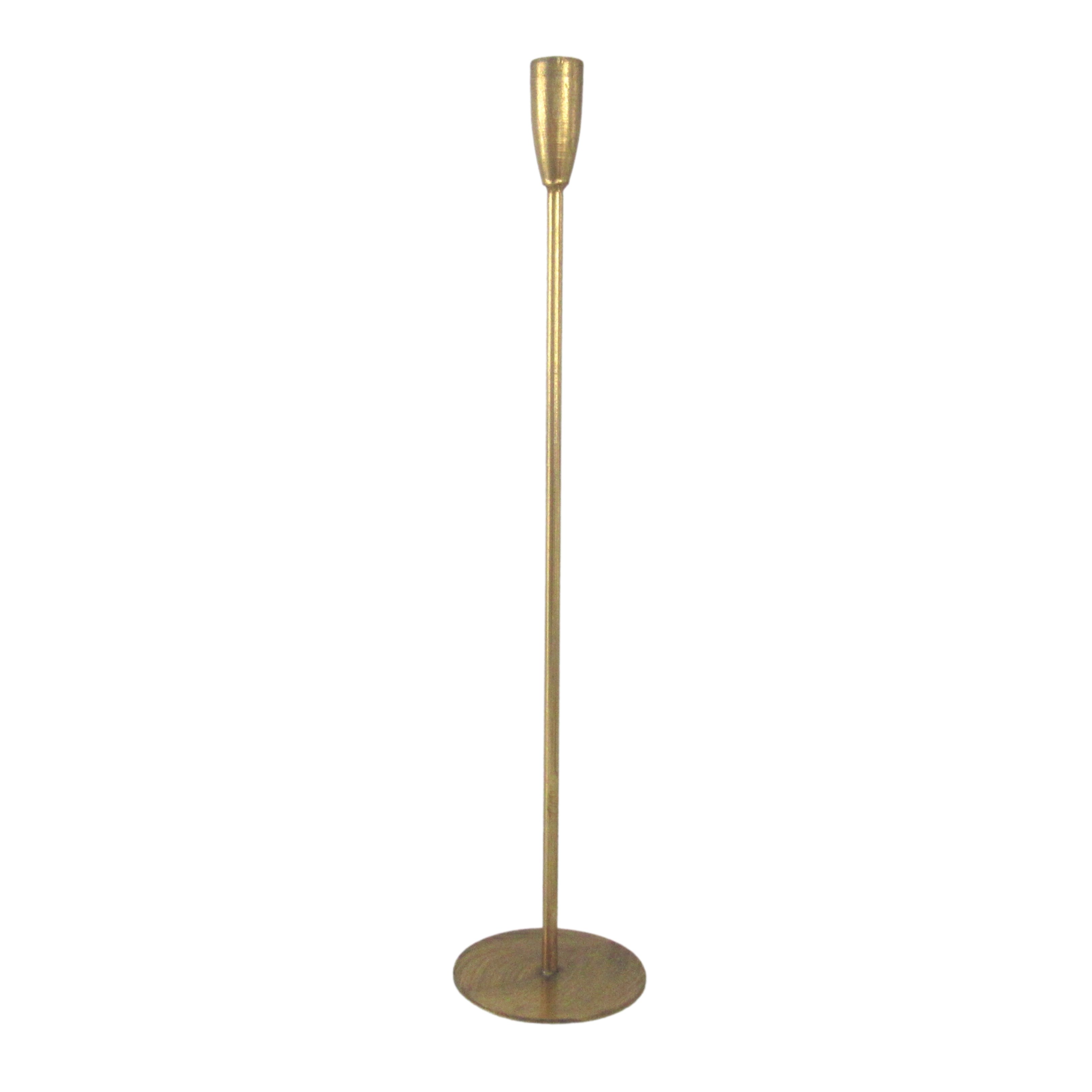 PORTACANDELA SOTTILE ORO D.10XH.46 CM 