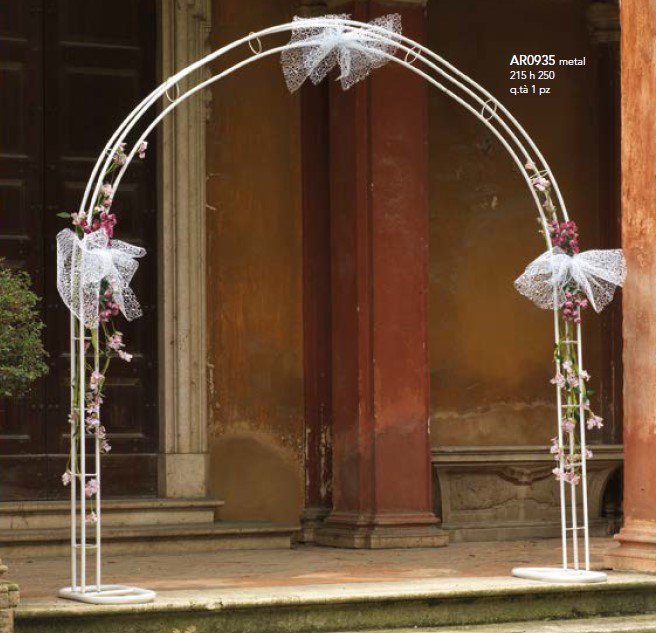 ARCO METALLO BIANCO 215X250CM